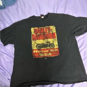 Harley-Davidson Black and Yellow Graphic Tee